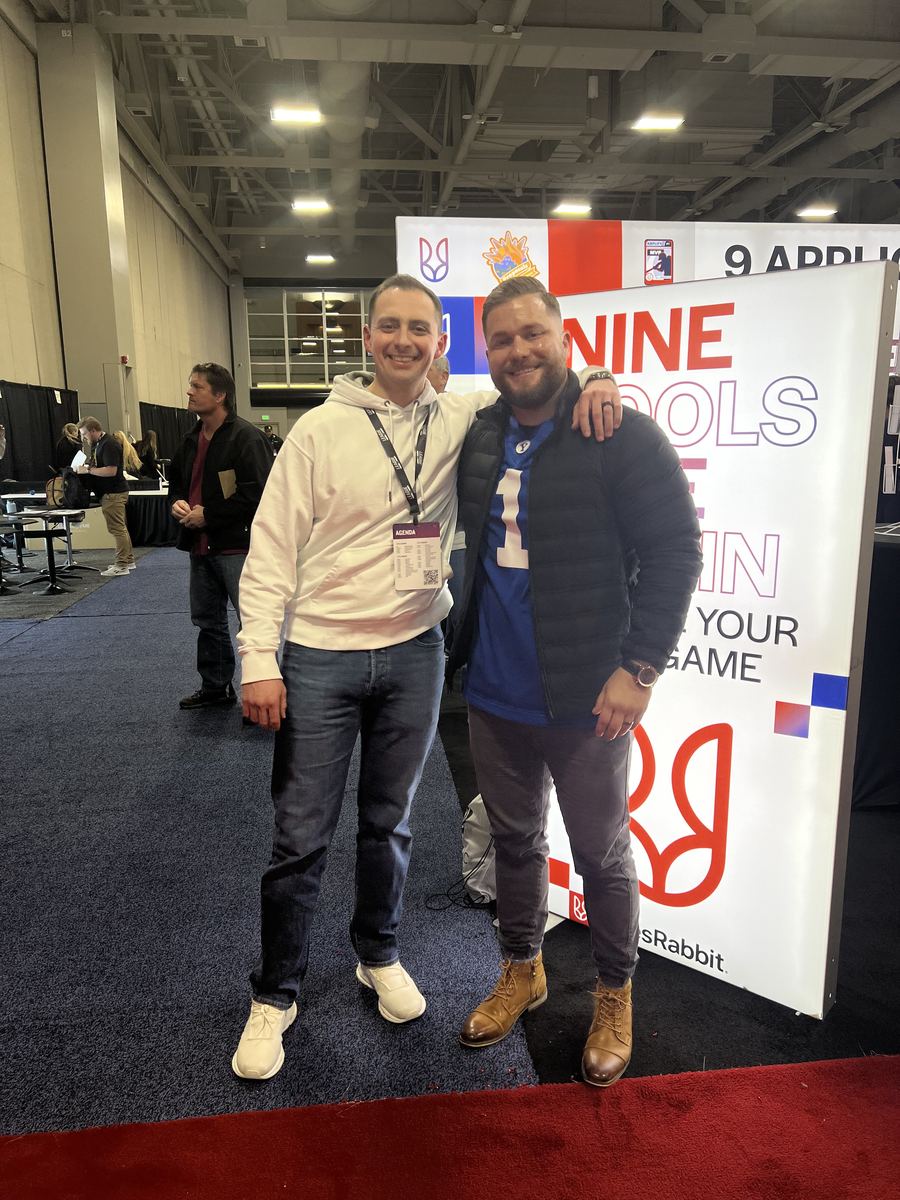 Jeremy with another attendee at a real estate conference